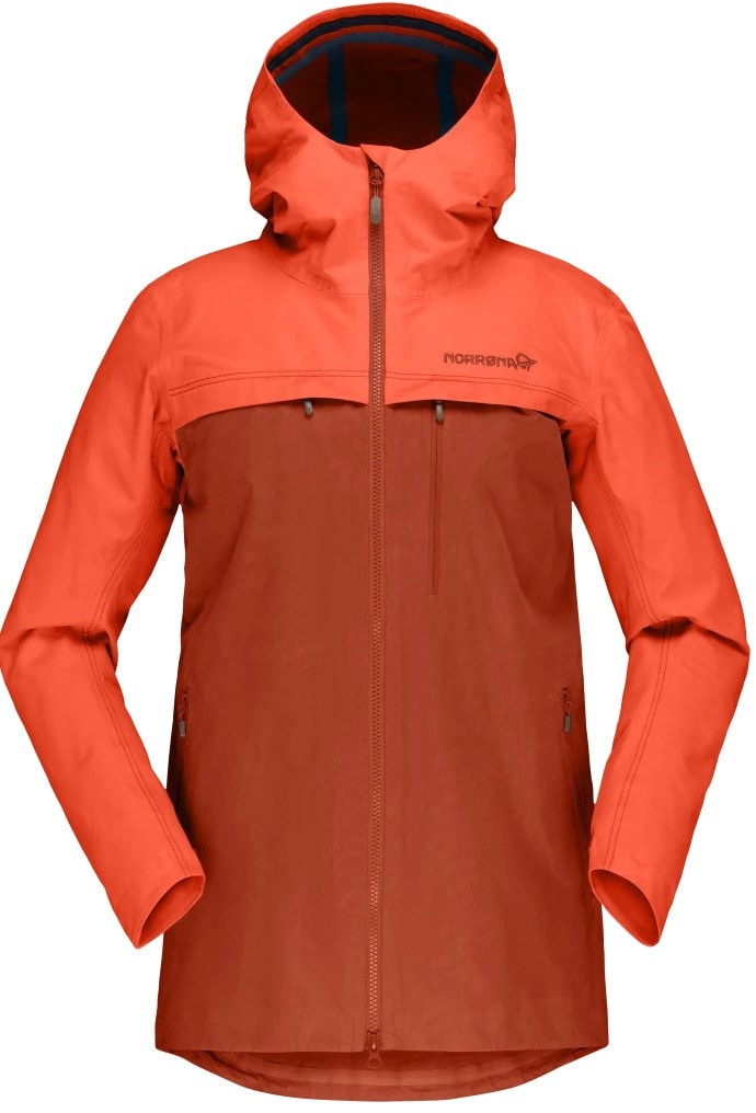 Norrøna svalbard cotton Jacket (W) Orange Alert/Rooibos Tea Utgått