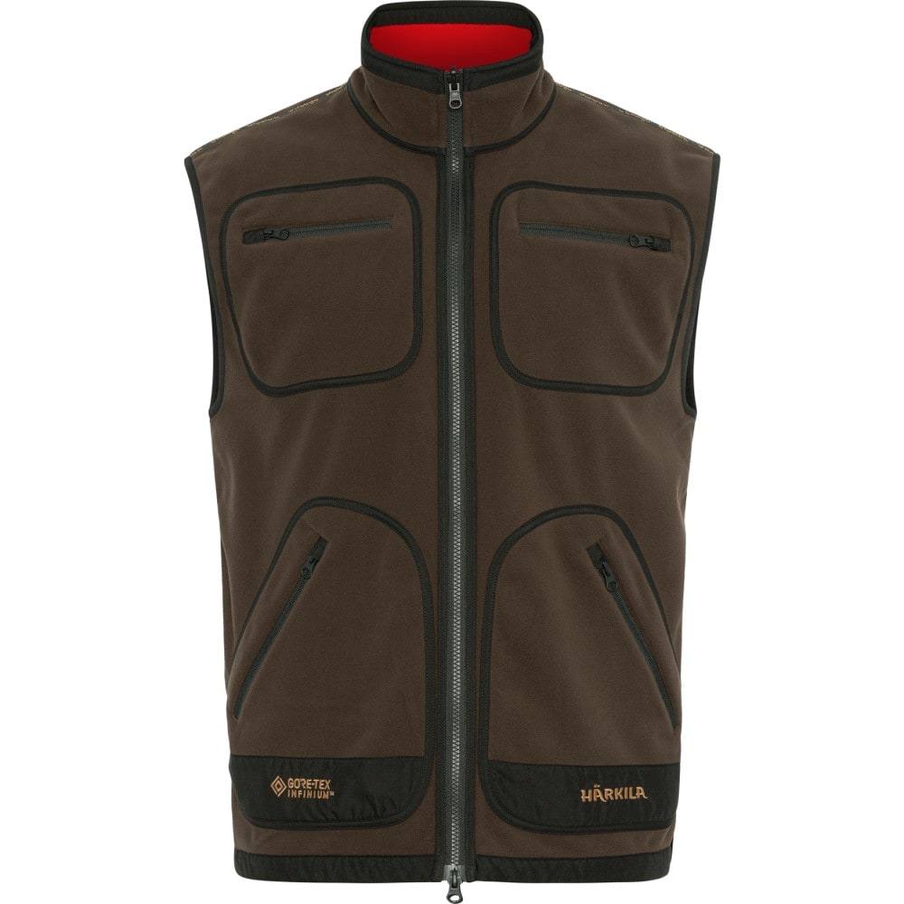 Härkila Kamko fleece Vest Brown/Red