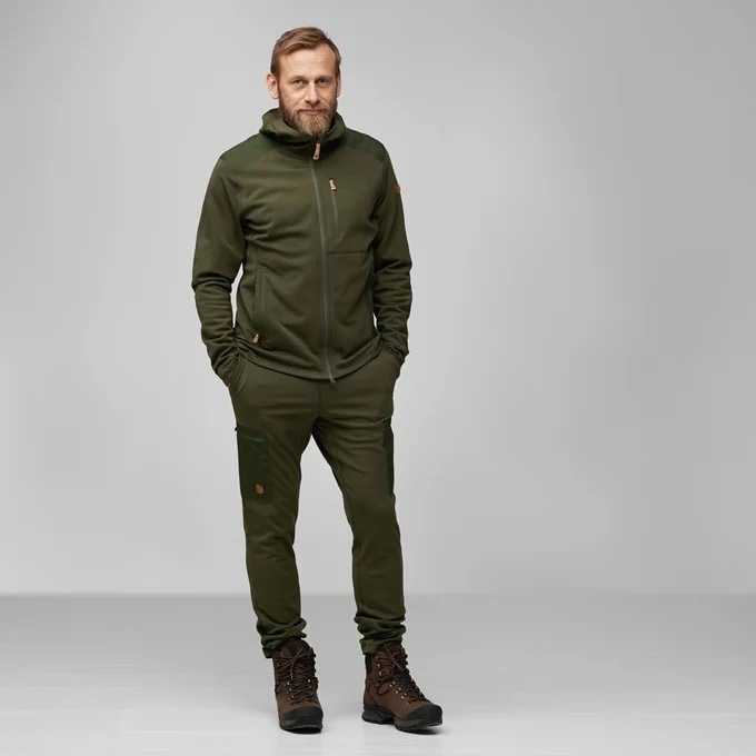 Fjällräven Keb Fleece Hoodie Deep Forest