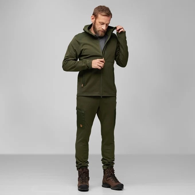 Fjällräven Keb Fleece Hoodie Deep Forest