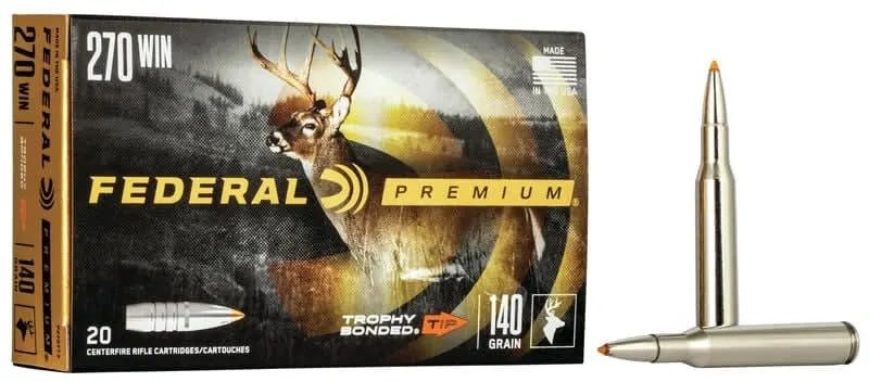 Federal Premium 270 Win 140 Trophy B. Tip.