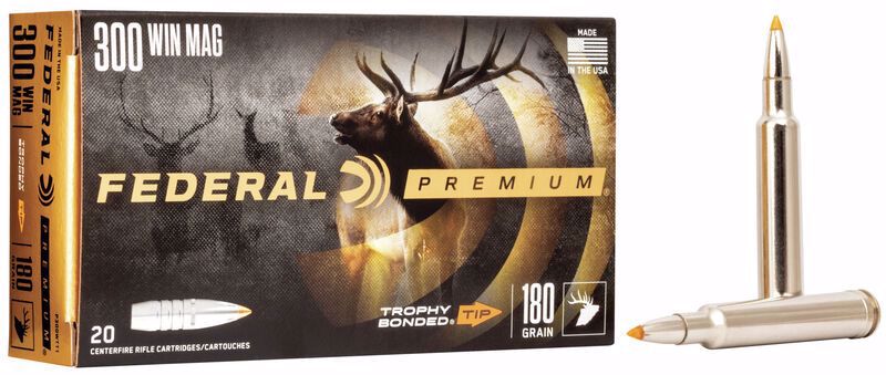 Federal Premium 300 Win Mag 180 Trophy B. Tip.