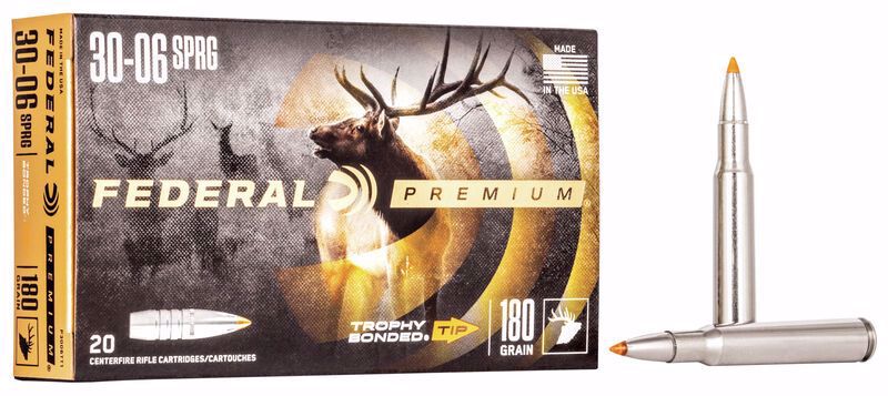 Federal Premium 30-06 165 Trophy B. Tip.