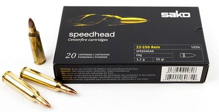 Sako 22-250 Rem 50 SPEEDHEAD FMJ