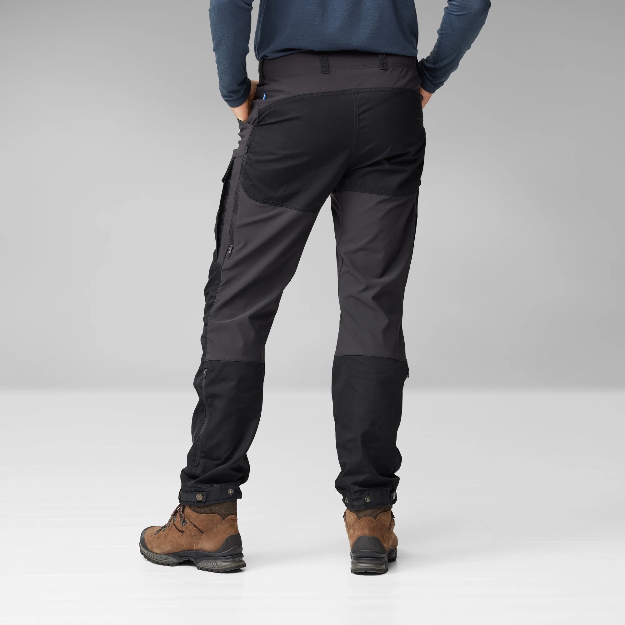 Fjällräven Keb Trousers Regular M Dark Grey - Buckwheat Brown