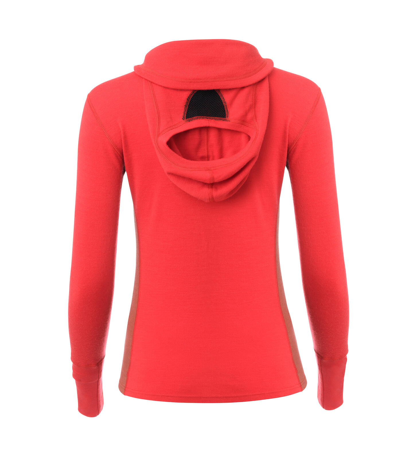 Aclima WarmWool Hood Sweater w/zip W Jester Red/Spiced Coral/Spiced Apple