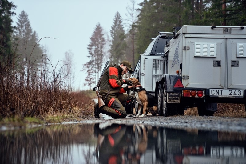 Härkila Pro Hunter Dog Keeper GTX Jakke Willow Green/Orange