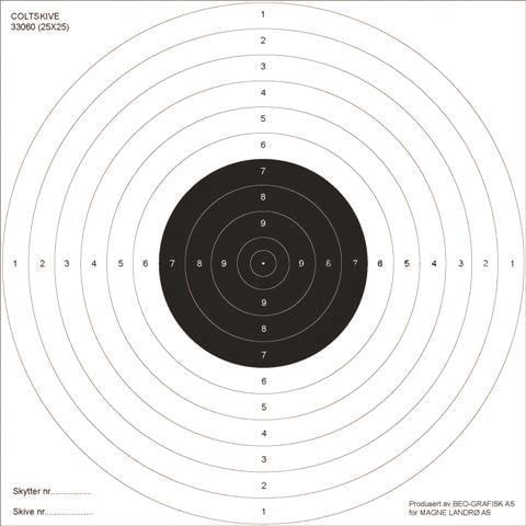 Skive Colt for pistol 25x25