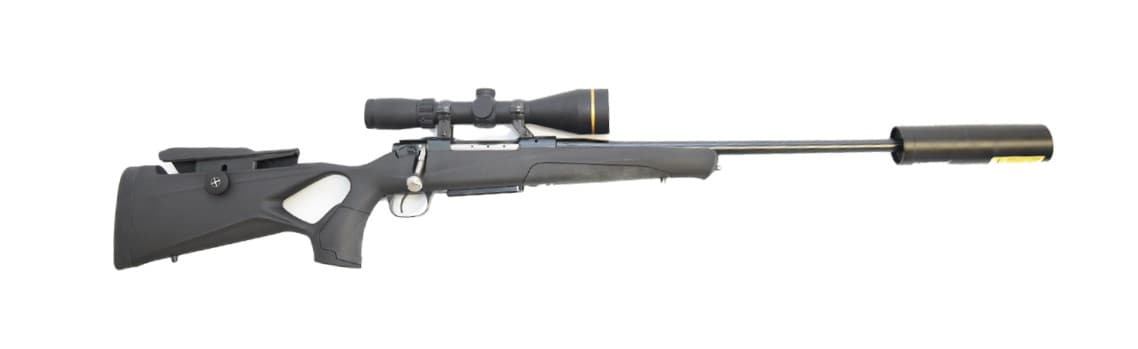 Schultz & Larsen Riflepakke M/ Leupold, Hausken, Tommelhullstokk