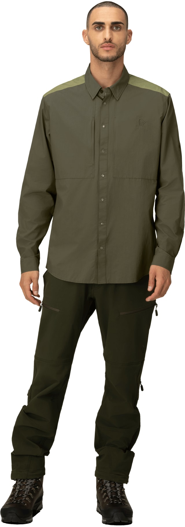 Norrøna femund Light Shirt (M) Olive Night