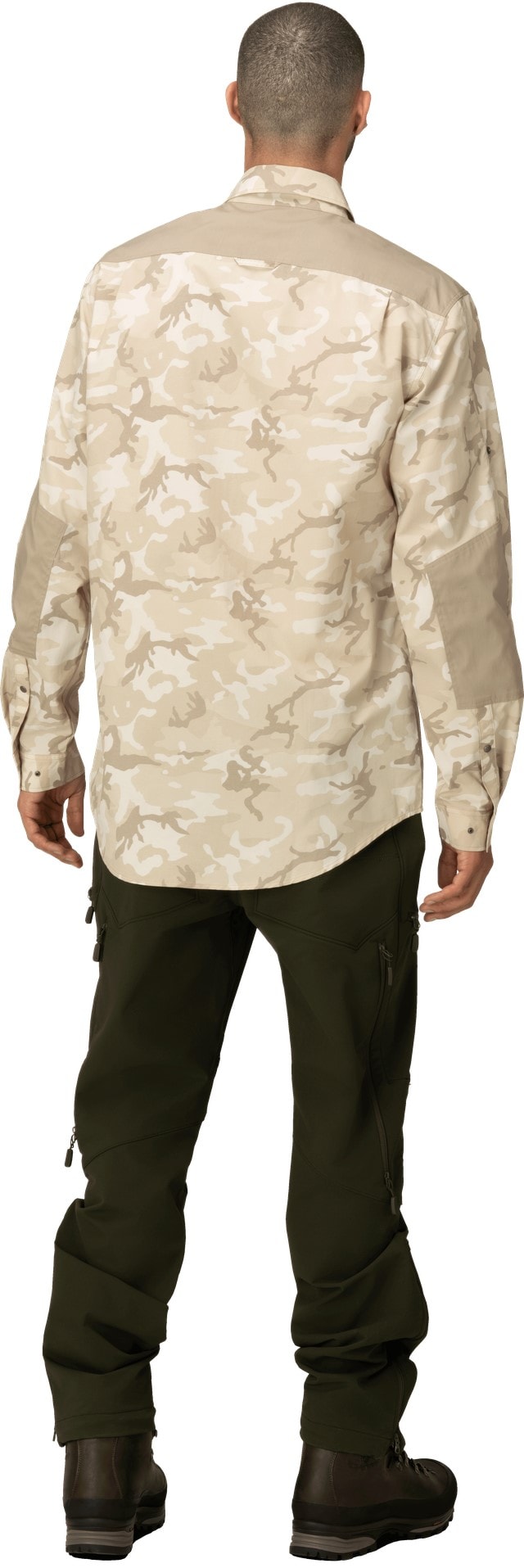 Norrøna femund Light Shirt (M) Camo Beige Utgått