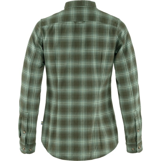 Fjällräven Övik Flannel Shirt W Deep Forest - Patina Green