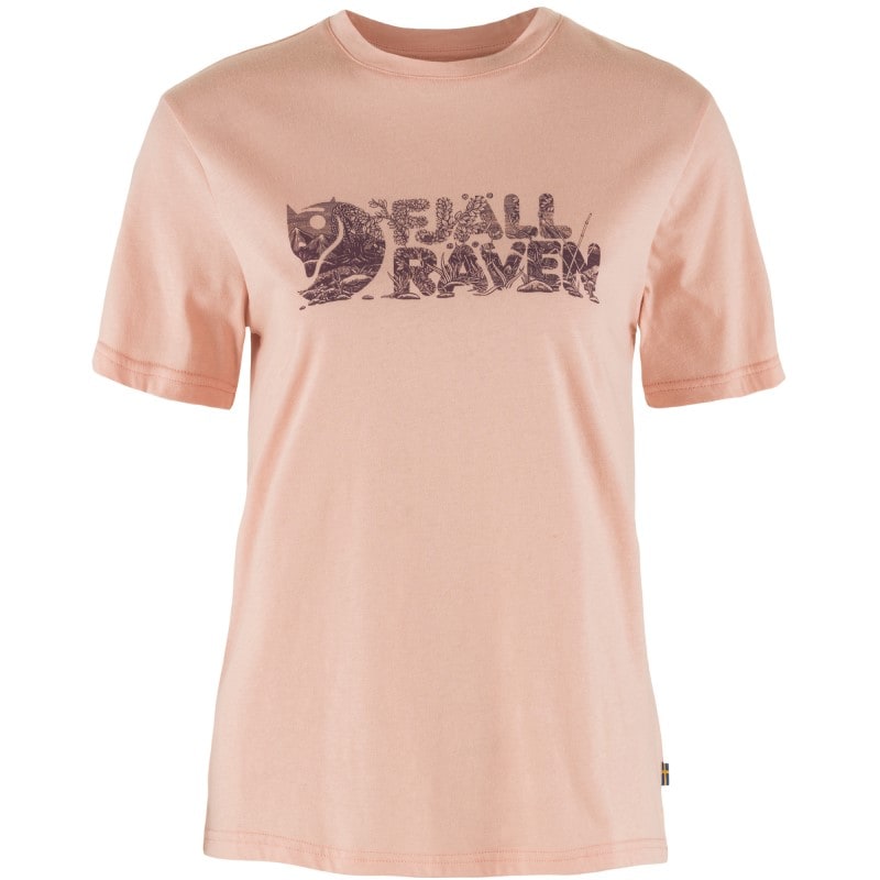 Fjällräven Lush Logo T-shirt W Chalk Rose