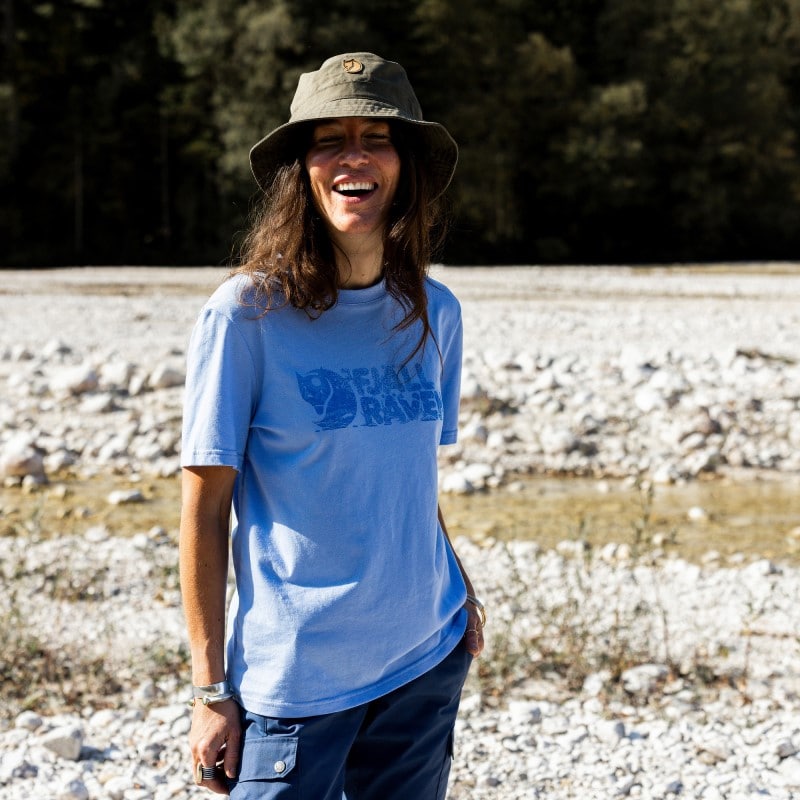 Fjällräven Lush Logo T-shirt W Ultramarine