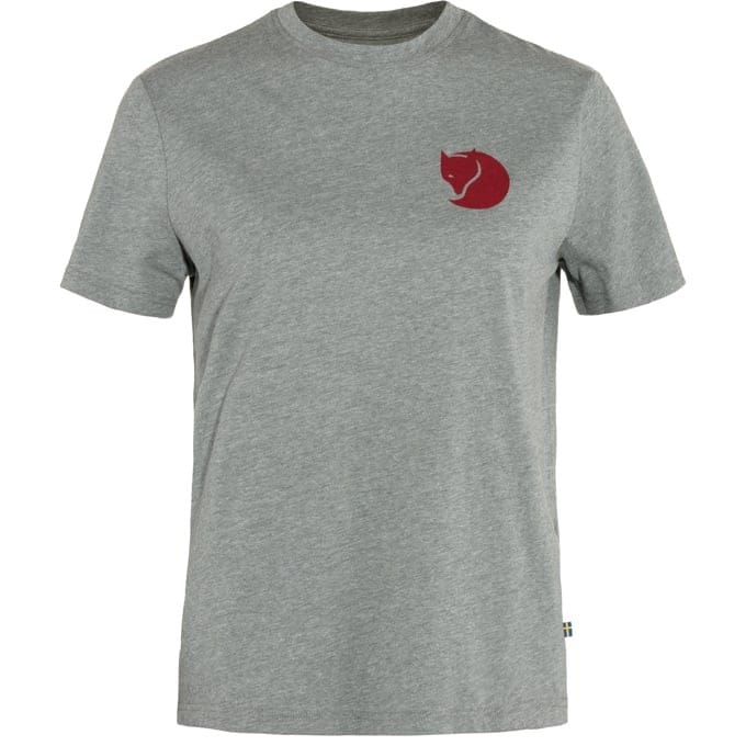 Fjällräven Fox Boxy Logo Tee W Grey - Melange