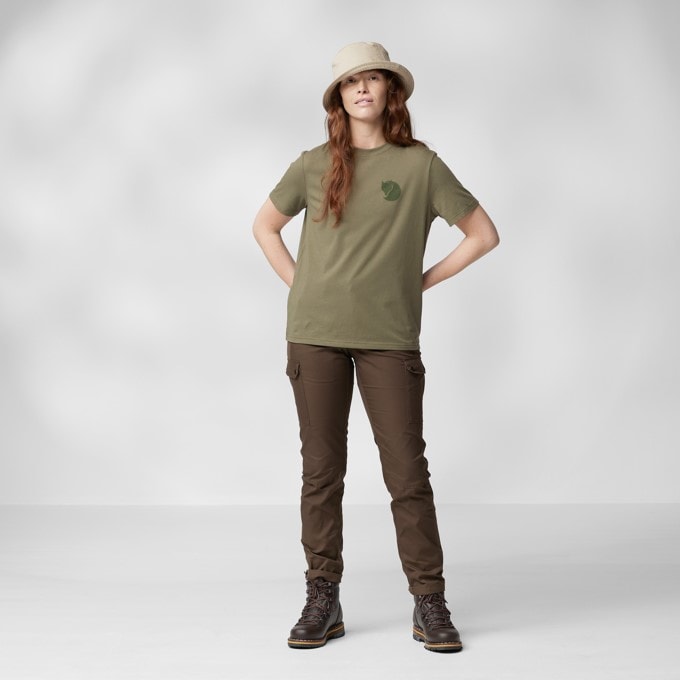 Fjällräven Fox Boxy Logo Tee W Misty Green