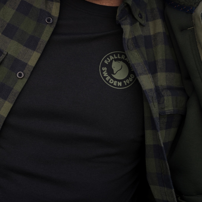 Fjällräven Logo T-shirt M Indigo Blue