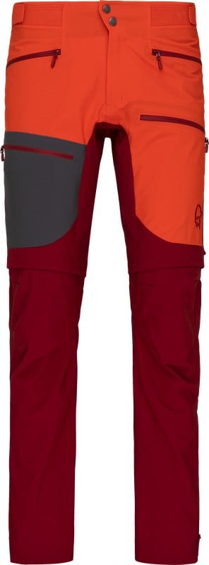 Norrøna trollveggen flex1 Zip Off Pants (M) Arednalin/Rhubarb Utgått