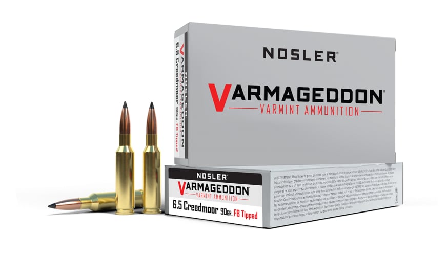 Nosler Varmageddon Ammunition 6,5 Creedmoor VG FBT Ammunisjon