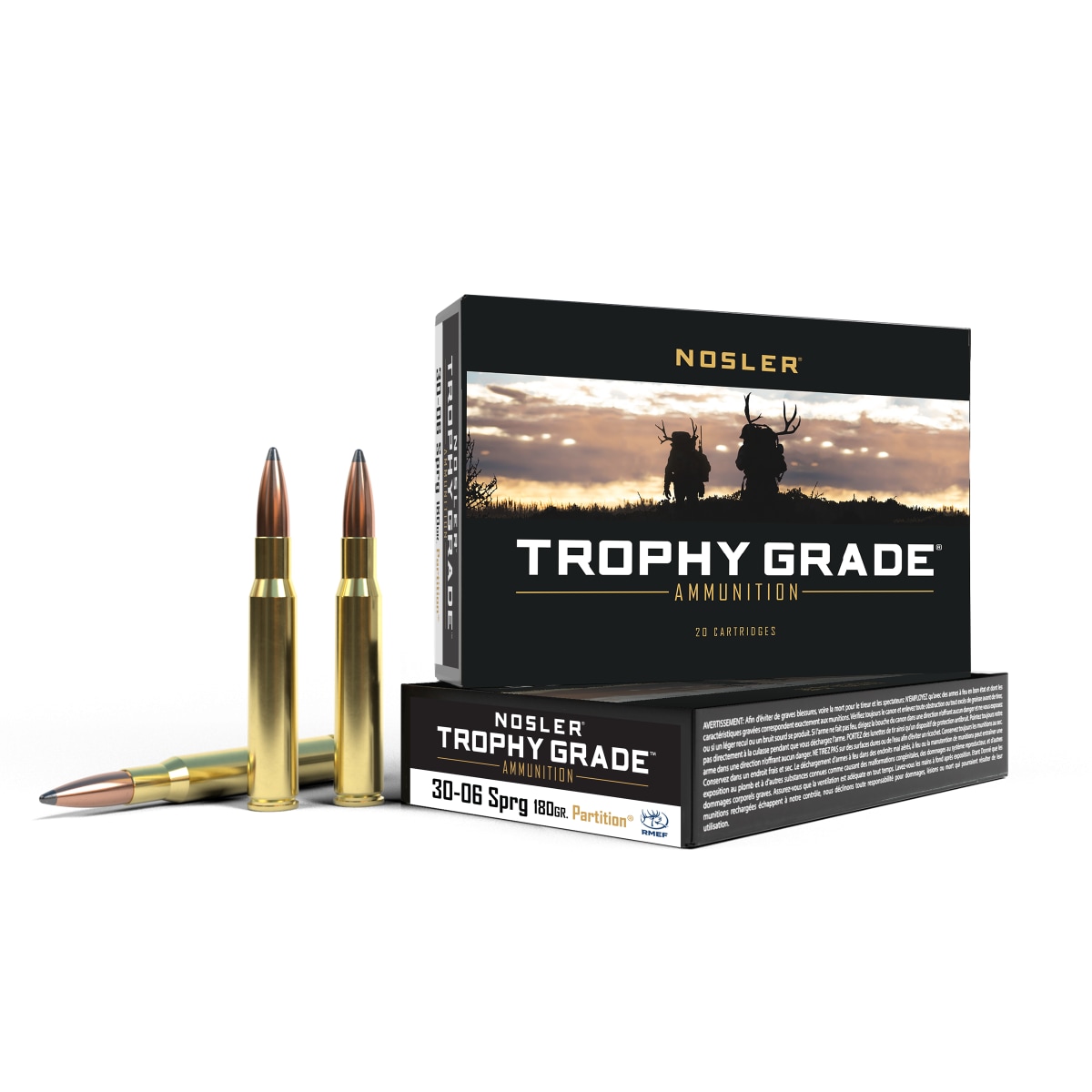 Nosler Trophy Grade AccuBond Ammunition 30-06 Sprg 180gr PT SP Ammunisjon