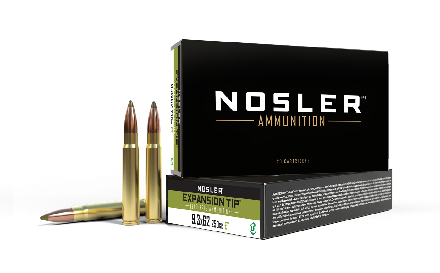 Nosler Expansion Tip Blyfri 9,3x62 Mauser 250gr Ammunisjon