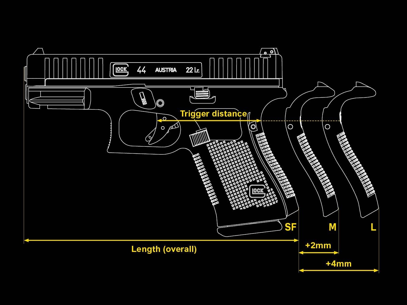 Glock 44 22lr M9x0,75