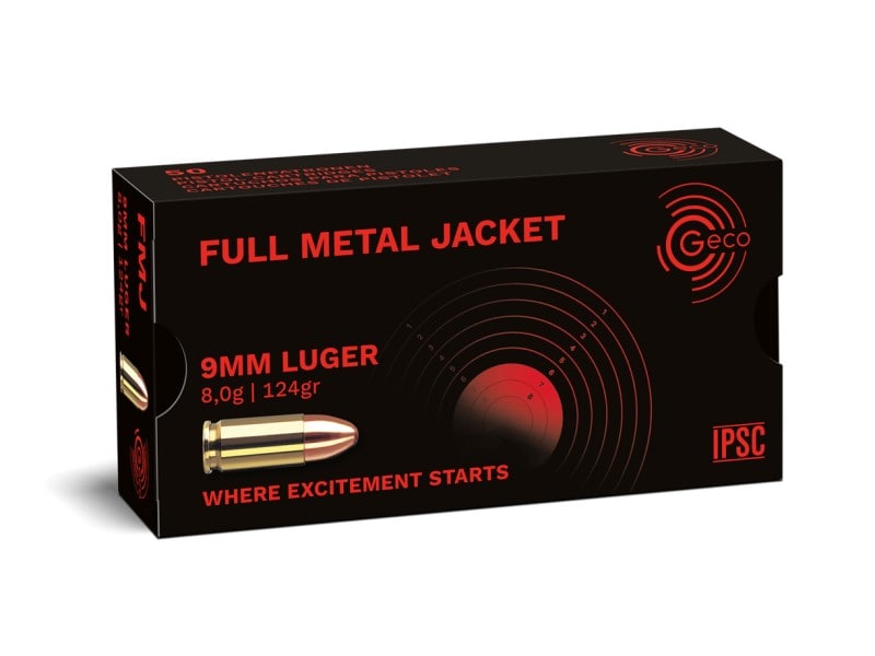 Geco 9Mm Luger 124 gr FMJ