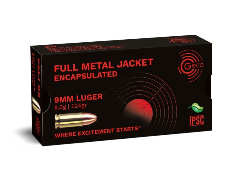 Geco 9Mm Luger 124 gr FMJ Encapsulated