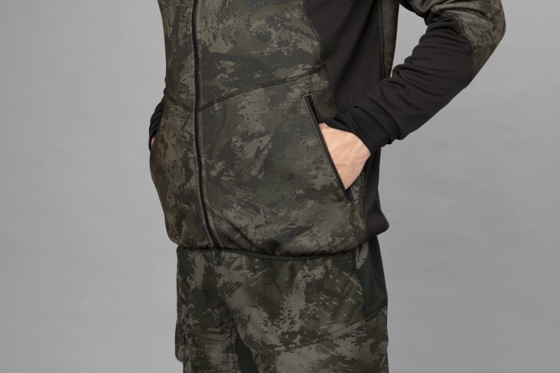 Härkila Noctyx Camo Fleece Jacket AXIS MSP Black/Black