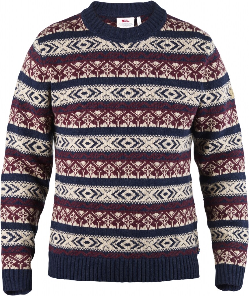 Fjällräven övik sale folk knit sweater