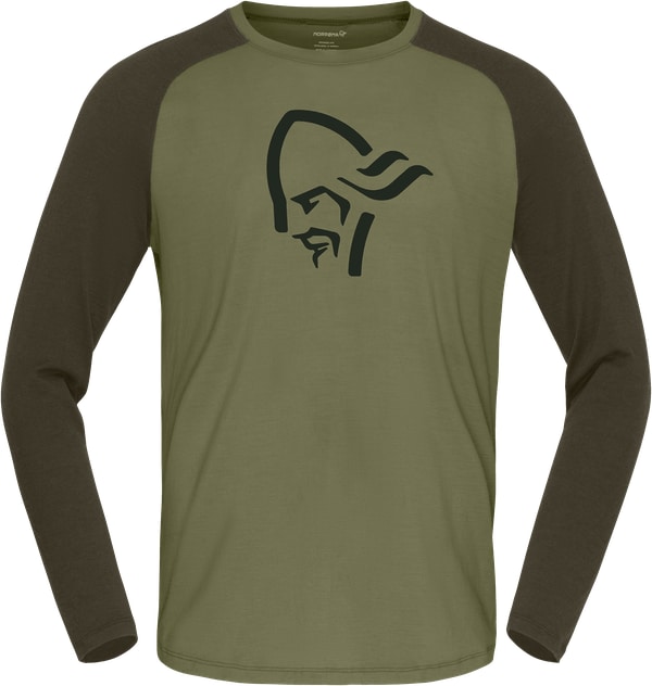 Norrøna Femund pureUll Long sleeve (M) Loden Green