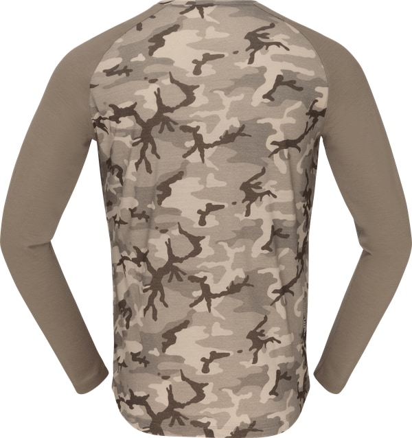 Norrøna Femund pureUll Long sleeve (M) Beige Camo