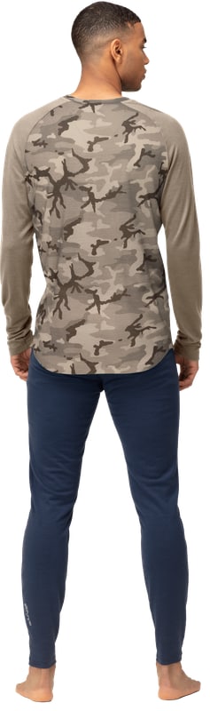 Norrøna Femund pureUll Long sleeve (M) Beige Camo