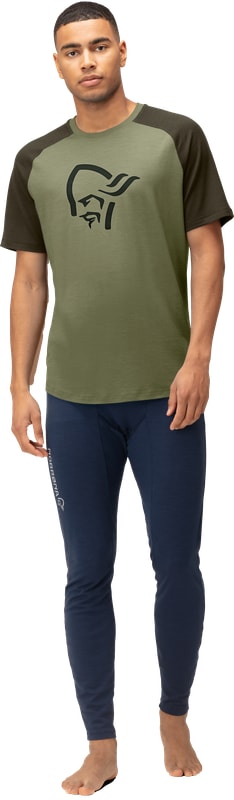 Norrøna Femund pureUll T-shirt (M) Loden Green