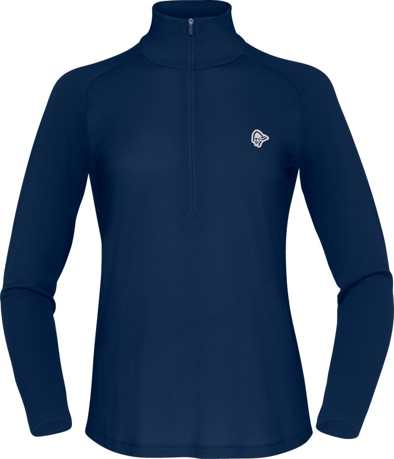 Norrøna Femund Pureull Zip Neck (W) Indigo Night