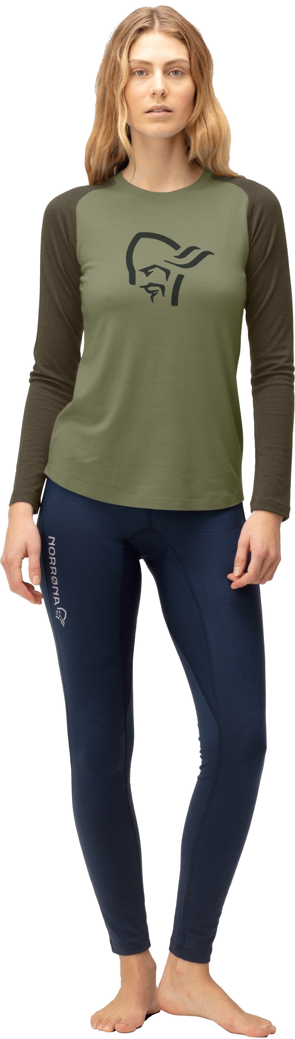 Norrøna Femund pureUll Long sleeve (W) Loden Green