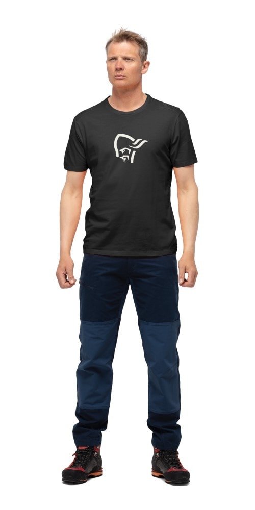 Norrøna /29 cotton Viking T-Shirt (M) Caviar/Snowdrop