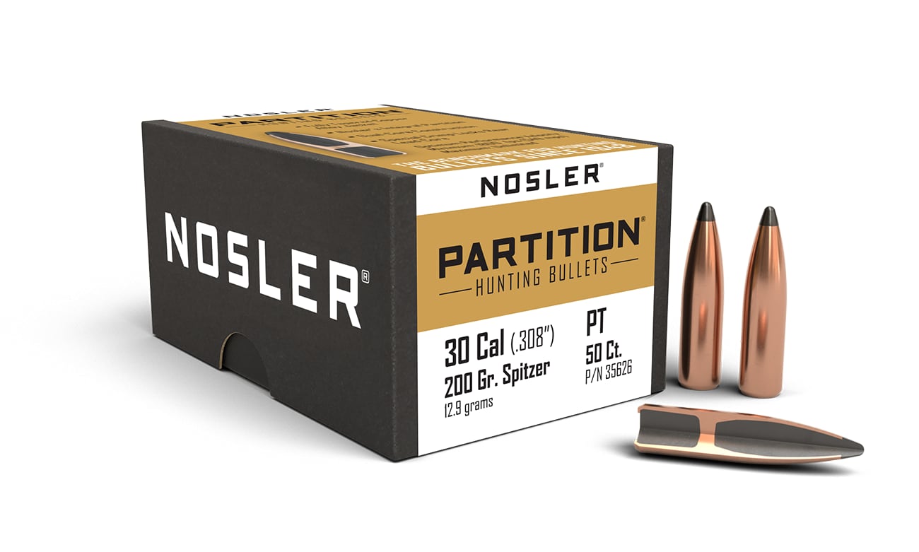 Nosler Partition Kuler Cal 30 mm 200 gr