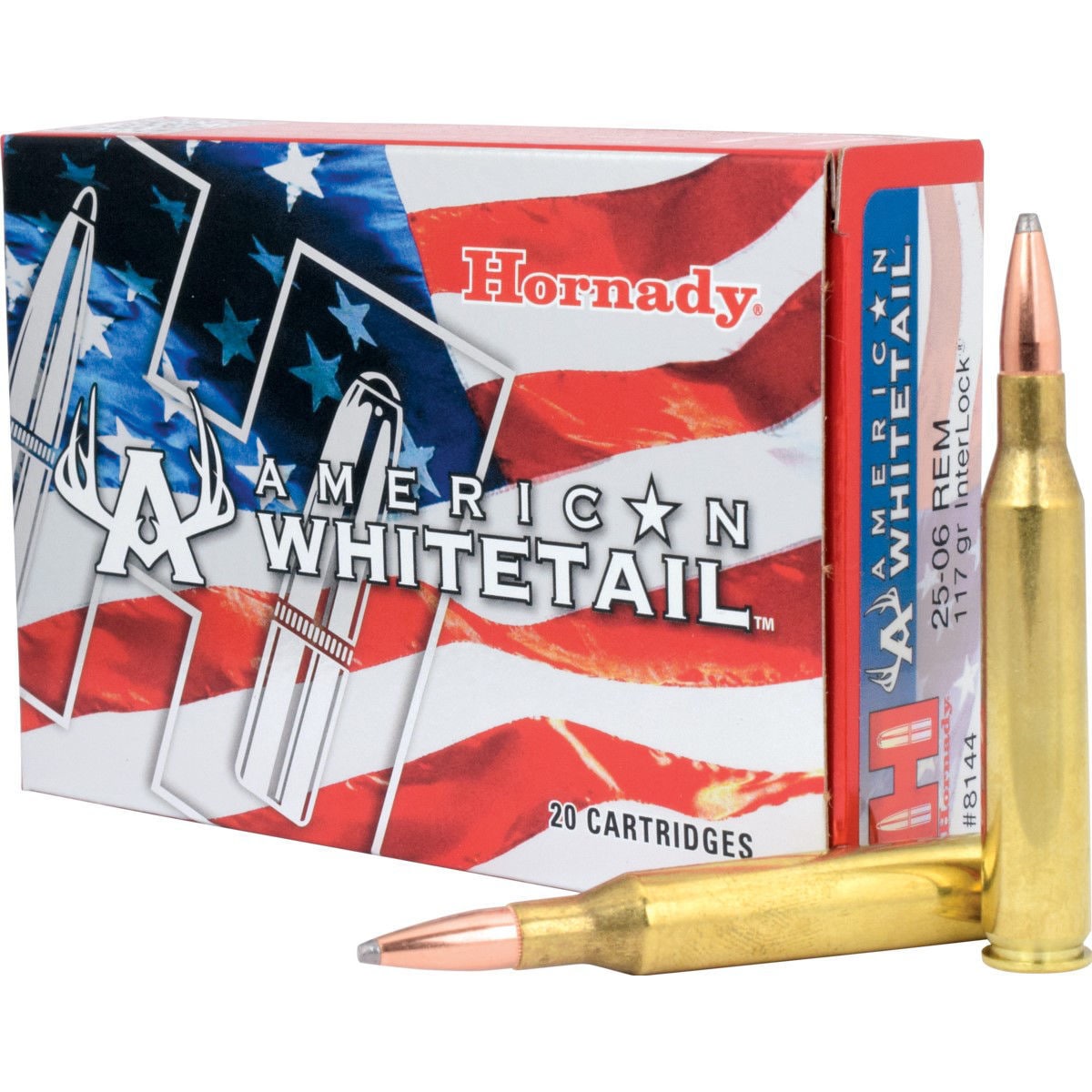 Hornady American Whitetail 25-06 Rem 117 Gr Interlock Aw