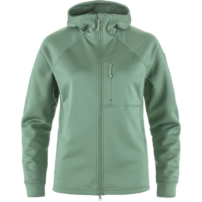 Fjällräven Abisko Grid FLeece Hoodie W Patina Green