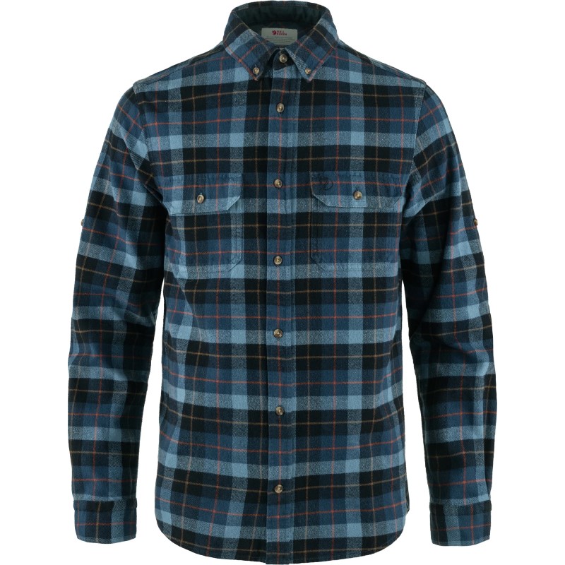 Fjällräven Singi Heavy Flannel Shirt M Dark Navy - Indigo Blue