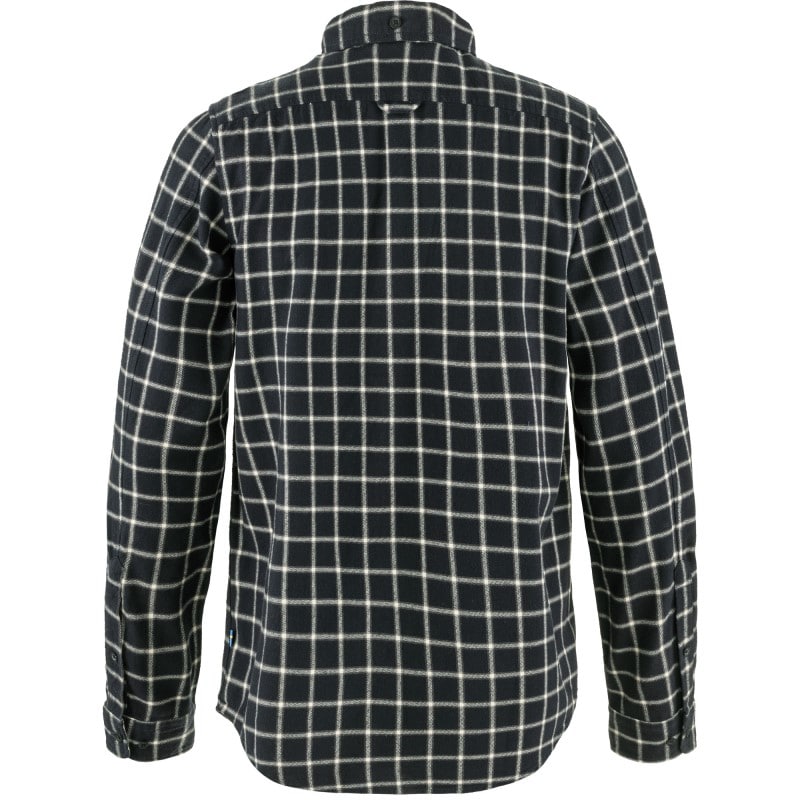 Fjällräven Övik Flannel Shirt M Dark Navy - Chalk White