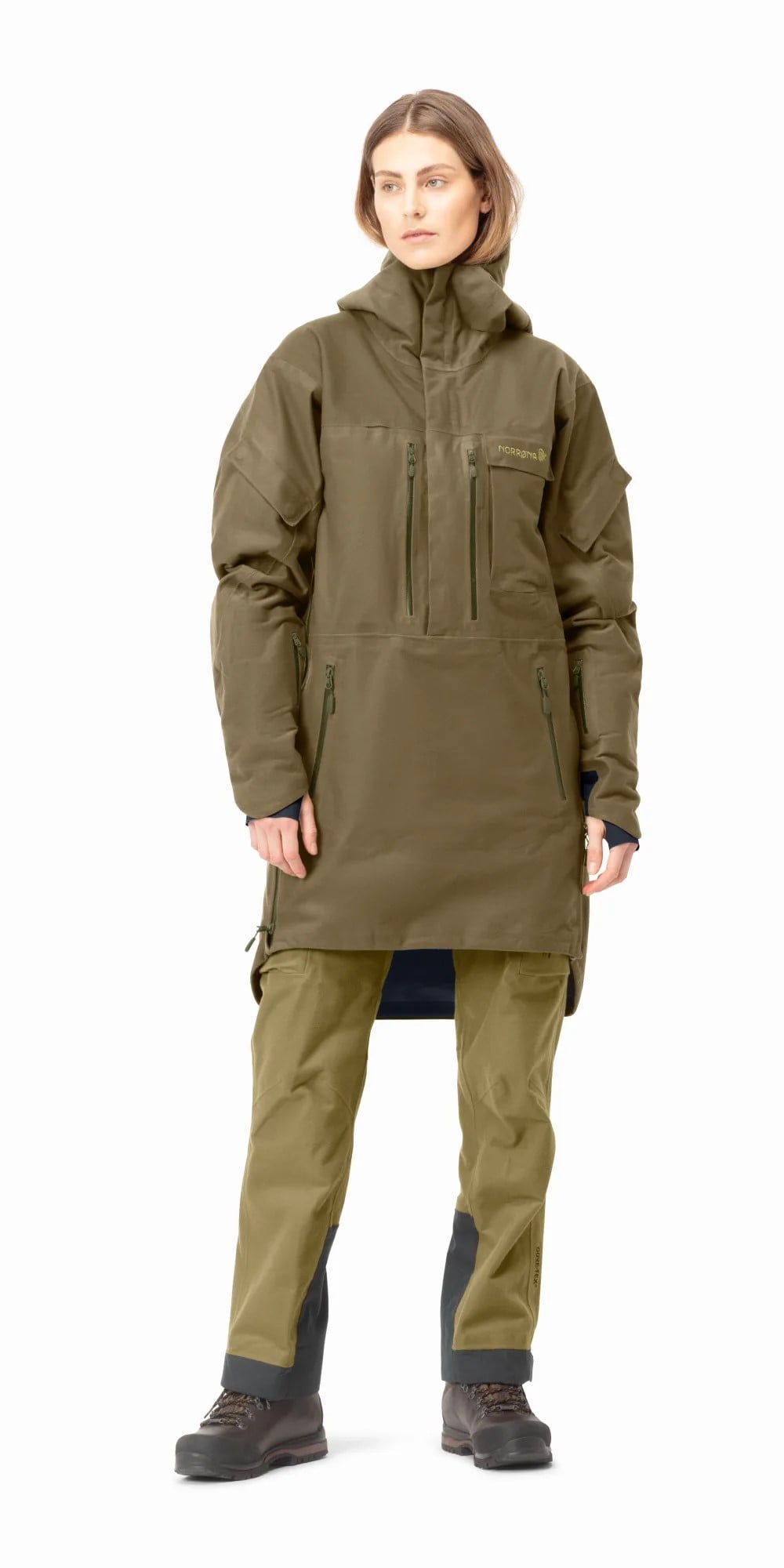 Norrøna Kvinnherad Gore-Tex Jaktdress Olive Drab