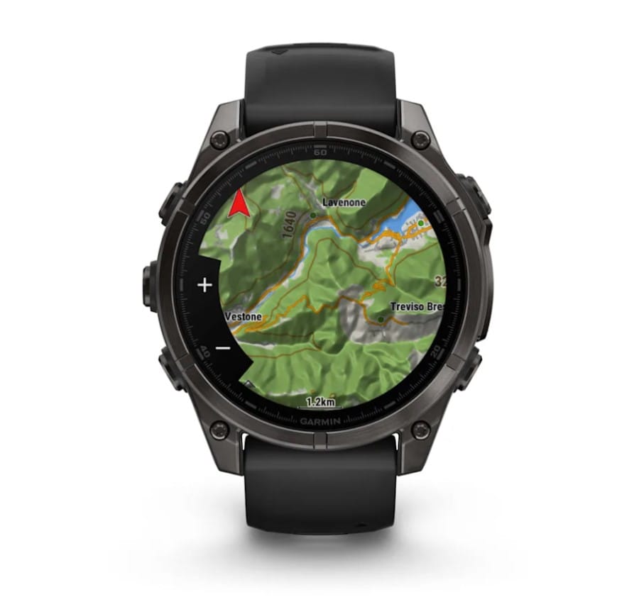 Garmin Fenix 8 47mm Amoled Sapphire Karbongrå