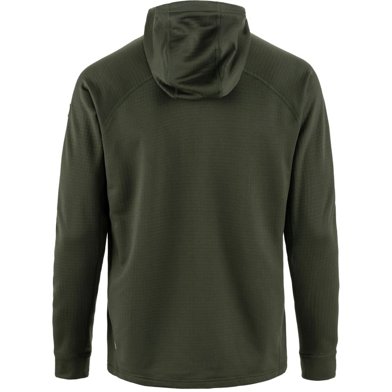 Fjällräven Abisko Grid Fleece Hoodie M Deep Forest