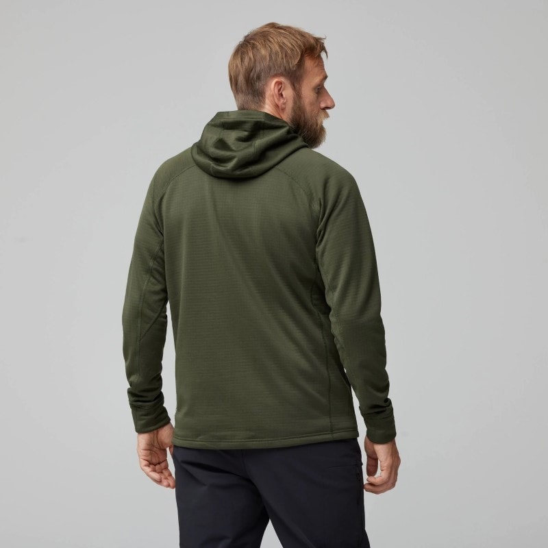 Fjällräven Abisko Grid Fleece Hoodie M Deep Forest