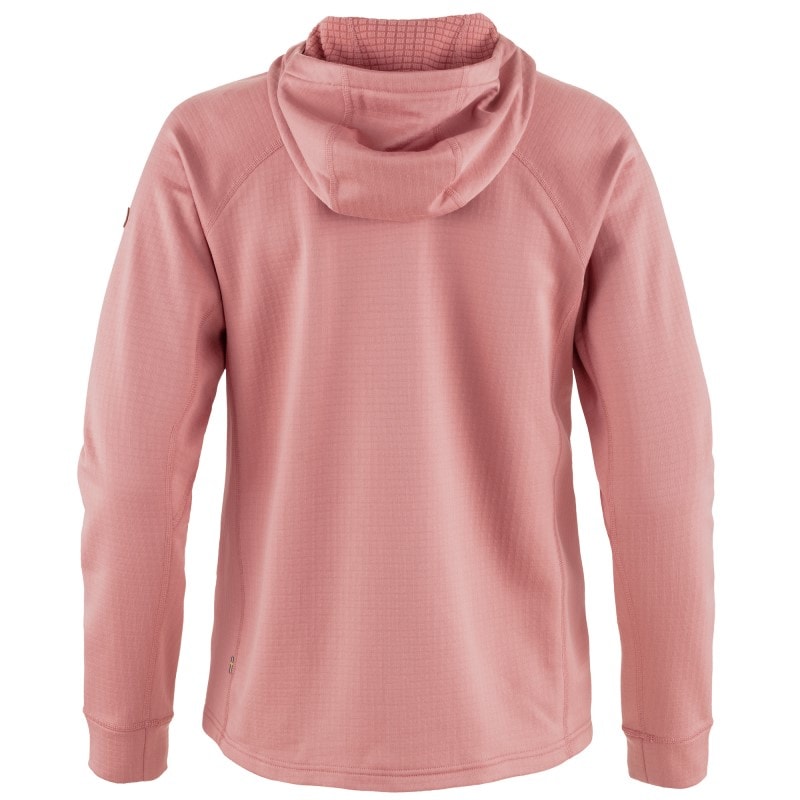 Fjällräven Abisko Grid Fleece Hoodie W Dusty Rose