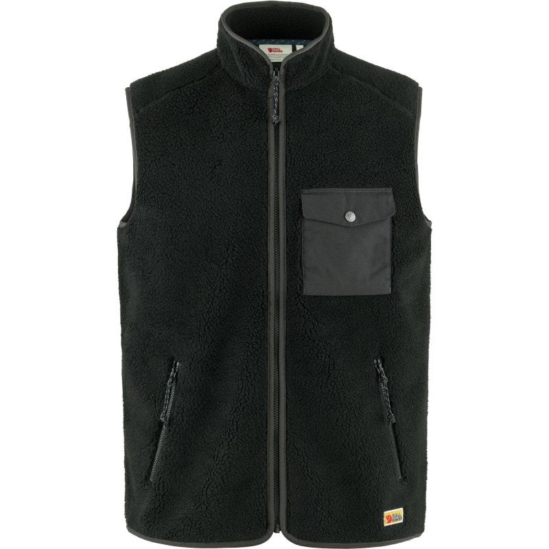 Fjällräven Vardag Pile Fleece Vest M Black - Dark Grey