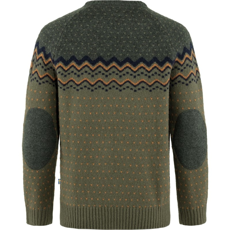 Fjällräven Övik Knit Sweater Laurel Green-Deep Forest