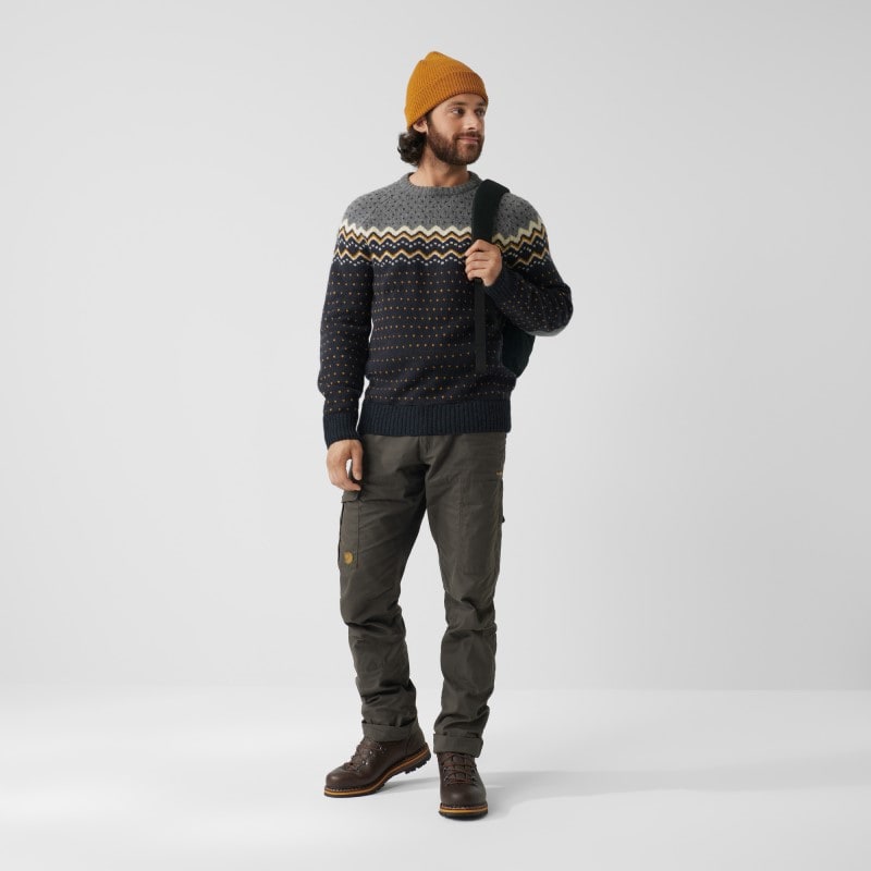 Fjällräven Övik Knit Sweater Laurel Green-Deep Forest